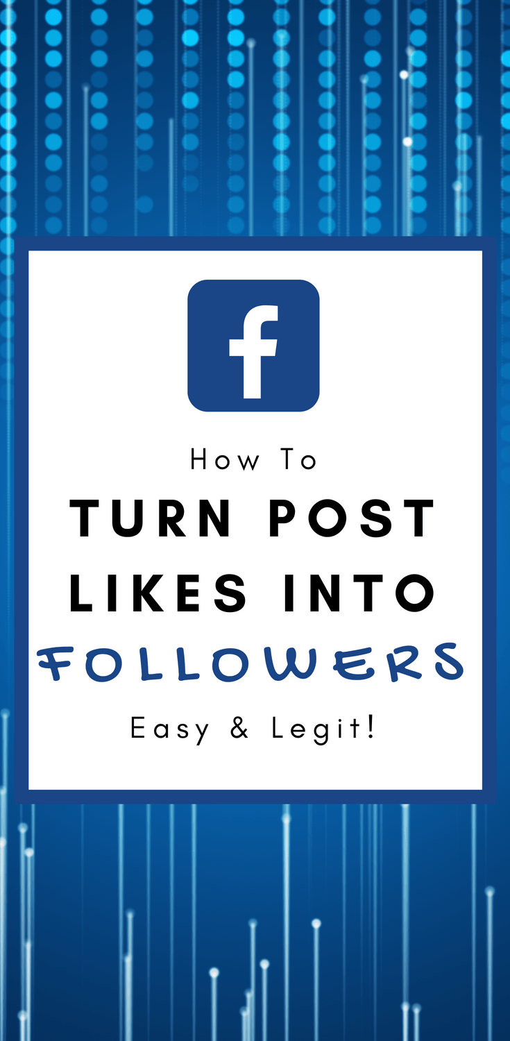 Turn Post likes into followers on facebook