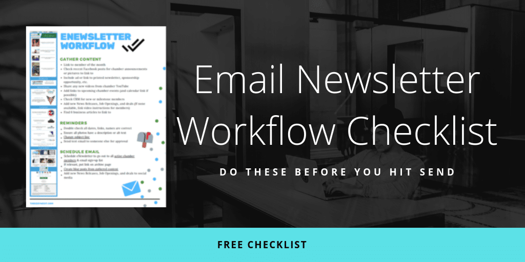Free email newsletter checklist