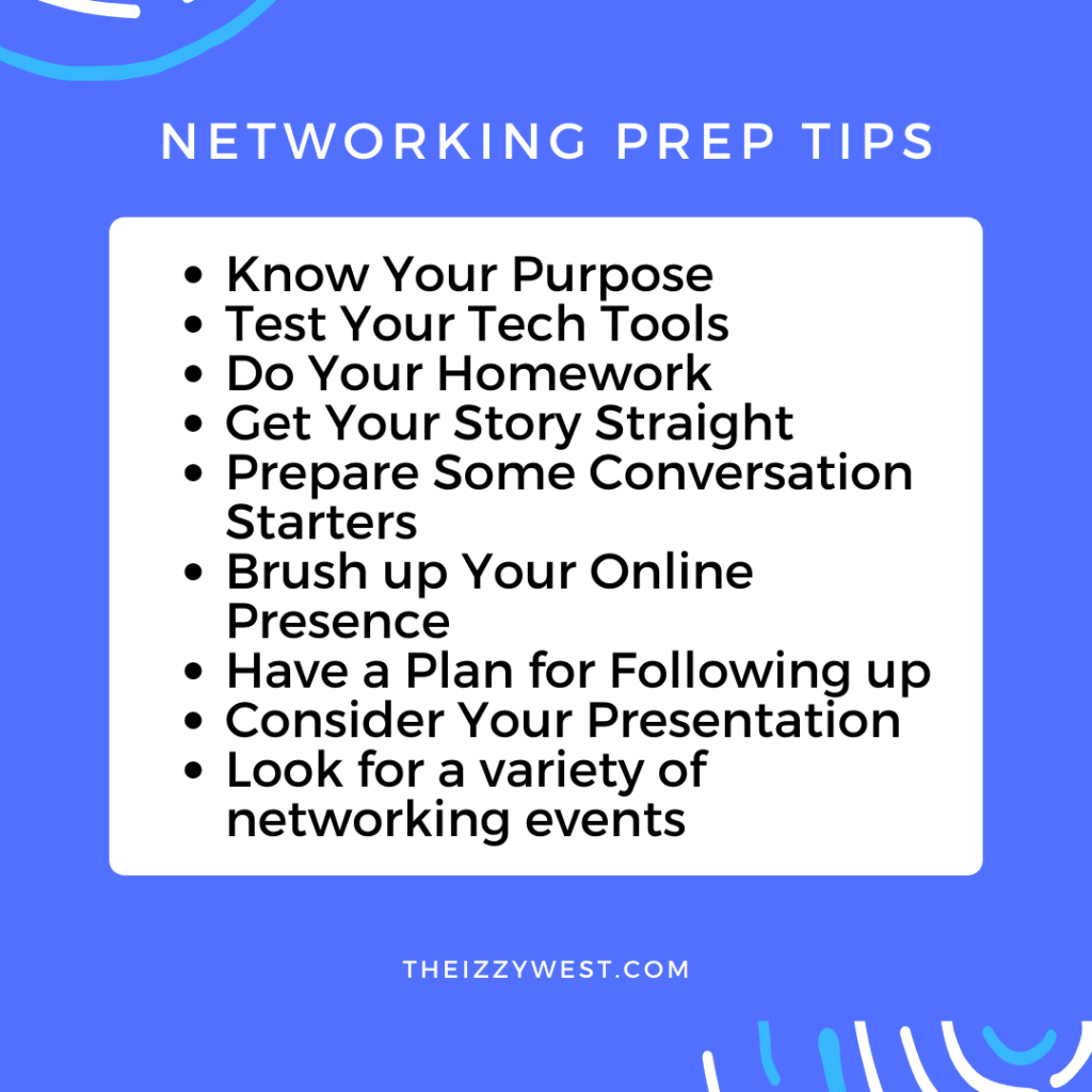 Networking Prep Tips