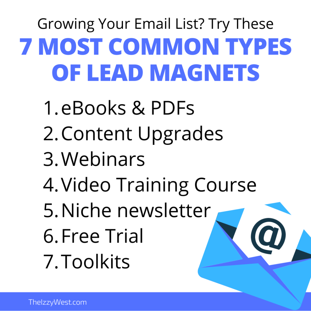 7 common types of lead magnets