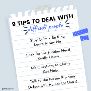 9 tips to deal with difficult people