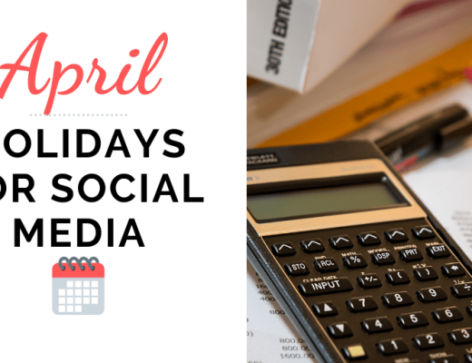 April Holidays for social media