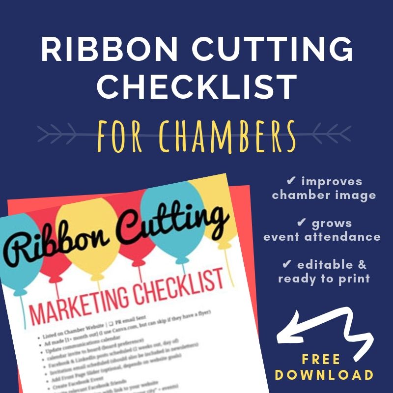 Free Ribbon Cutting Checklist for Chambers