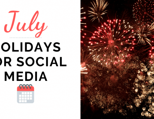 July Holidays for social media