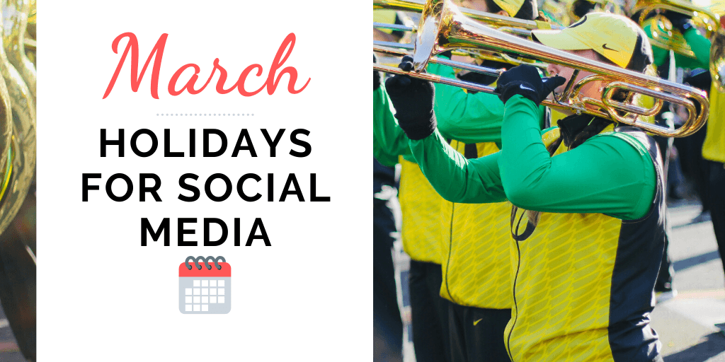 March Holidays for Chamber Social Media & Member Visits