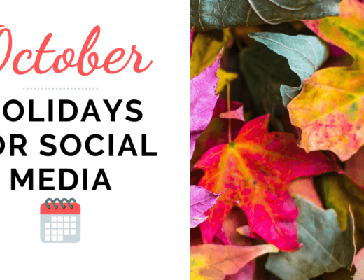 October Holidays for social media