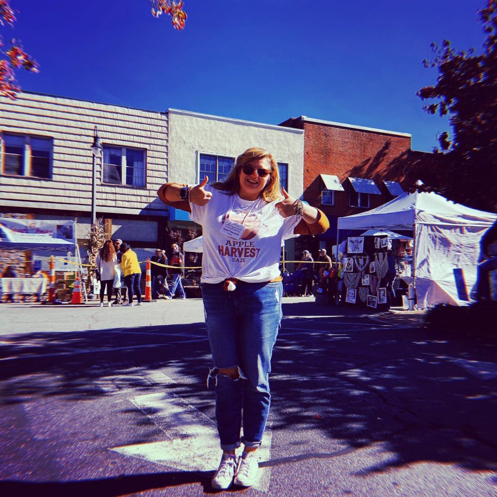 Taylor Foxworth at Haywood County’s Apple Harvest Festival