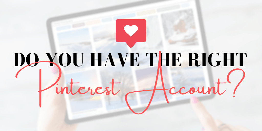 do you have the right pinterest account