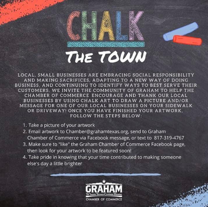 graham texas chamber chalk the town