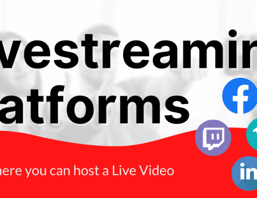 Livestreaming Platform options - AKA, where you can host a Live Video