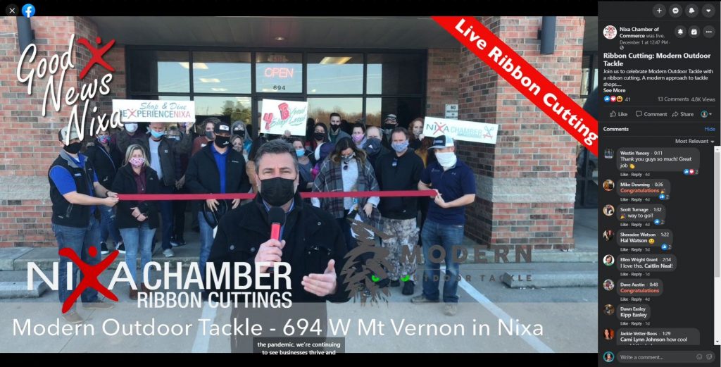 Nixa Chamber Live Ribbon Cutting