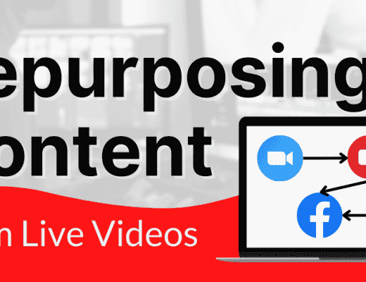 repurposing content from live videos